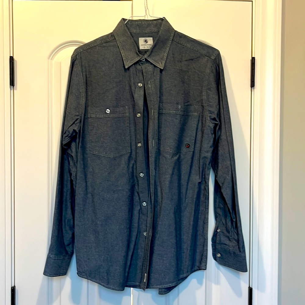 Southern Proper Denim button down shirt.